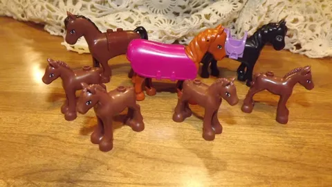 Lego Friends Horses and miniature colts Miniature ponies Lot of 7