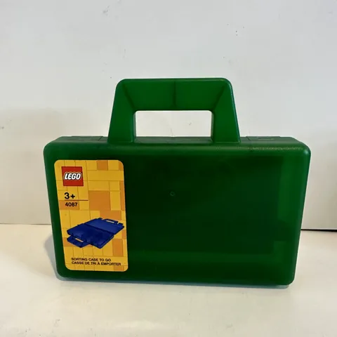 LEGO Sorting Box to Go Travel Case Organizing Dividers Green 4087 NEW