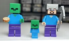LEGO Minecraft: The Zombie Cave 21141 MINIFIGURES ONLY min057 Baby Zombie Steve
