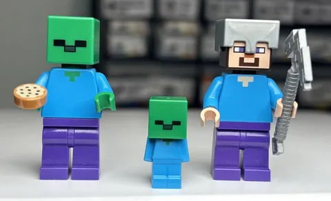LEGO Minecraft: The Zombie Cave 21141 MINIFIGURES ONLY min057 Baby Zombie Steve