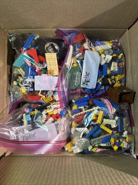 LEGO Bulk Lot of 8 Pounds — Genuine Mixed Bricks, Parts & Pieces