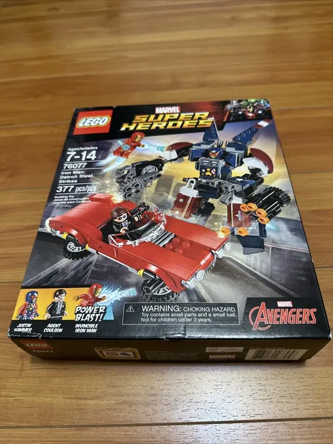 LEGO 76077 Marvel Super Heroes:  Iron Man: Detroit Steel Strikes Retired NISB