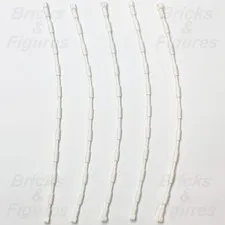 LEGO® White Flexible Hose 21L Accessory Part Climbing Grips Web 2630 6409728 x 5