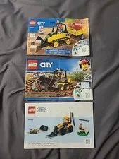 Lego City Instruction Booklet Construction Lot Of 3