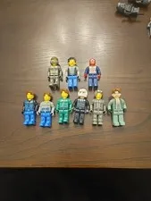 Lego 4 Juniors Assorted Police Fireman Spiderman Minifigures Lot of 9 2000’s