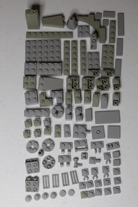LEGO Parts and Pieces Light Gray/ Light Bluish Gray Assortment #1