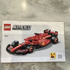 LEGO Speed Champions 77242 Ferrari SF-24 F1 Race Car Manual Booklet 2025