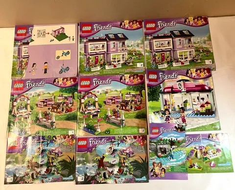 Lego Manuals / Instruction Booklets - Lot of 10 Friends
