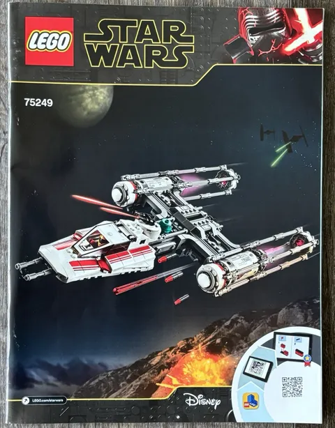 Lego 75249 Star Wars Resistance Y-Wing Starfighter Instruction MANUAL ONLY