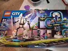 LEGO CITY: Robot World Roller-Coaster Park (60421) NISB. Creased Box
