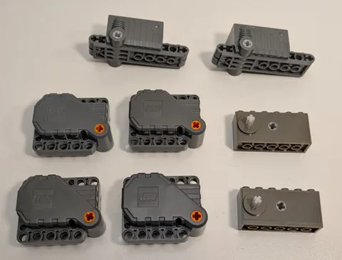 8x LEGO Mechanical / Pullback Motor Lot: 4x 12787c01, 2x 47715c01, 2x 42073c02