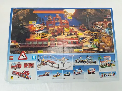 Lego Sortiment 1990 Werbung Broschüre Airport Shuttle Monorail A4 Poster