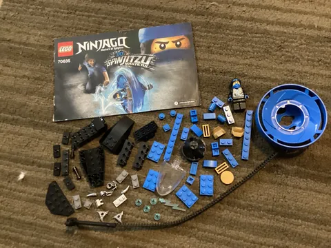 Lego Ninjago Jay Spinjitzu Master 70635 near Complete With Instructions