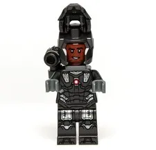 LEGO War Machine - Pearl Dark Gray and Silver Armor with Backpack MINIFIGURE NEW