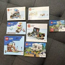 Lego City Various Manuals No Bricks BOOKS ONLY lot OF 7