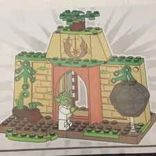 Lego Star Wars Yoda Minifigure & Young Jedi Temple Loose Lego Set