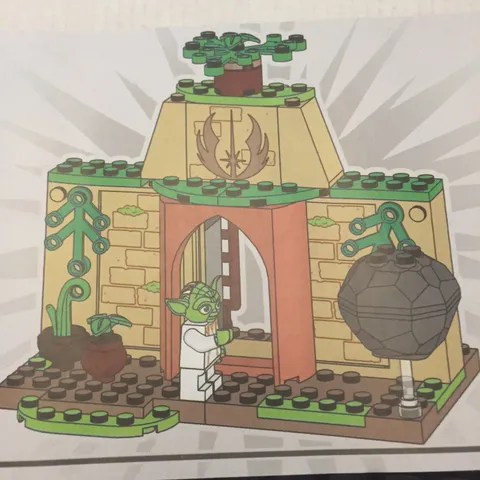 Lego Star Wars Yoda Minifigure & Young Jedi Temple Loose Lego Set