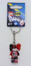 Harley Quinn Keychain 854238 Batman LEGO® Minifigure Mini Figure Fig