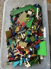 LEGO 9 LBS X Bulk USED LOT of Bricks Small Plates Parts Pieces NO MINIFIGURES