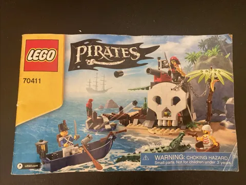 Manual Booklet Only LEGO Pirates 70411 Treasure Island Instruction