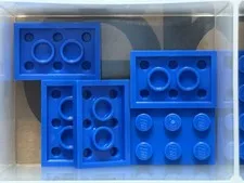 LEGO Parts - Blue Plate 2 x 3 - No 3021 - QTY 5