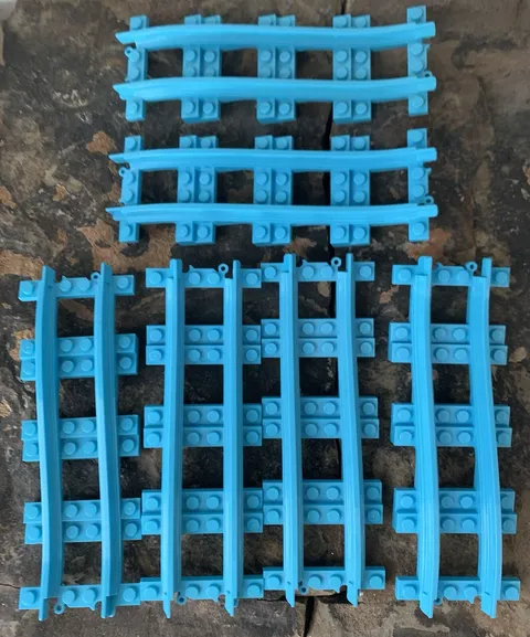 Lego Amusement Park Roller Coaster Train Track. 6. Azure