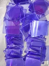 Lego Qty 52 - Trans-Purple - 60603 Glass for Window 1 x 4 x 3 - Opening - NEW