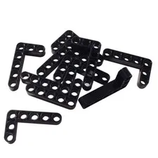 10 NEW LEGO Technic, Liftarm 3 x 5 L-Shape Thick Black