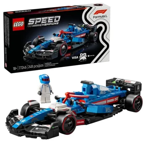 LEGO Speed Champions Visa Cash App RB VCARB 01 F1 Race Car Model Kits - 77246