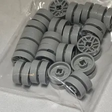25x NEW Genuine LEGO - Wheel 14mm D. x 9.9mm with Center Groove