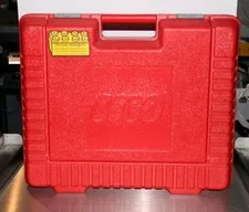 Vintage LEGO 1985 Red Plastic Storage Carrying Case Box Bin Tote