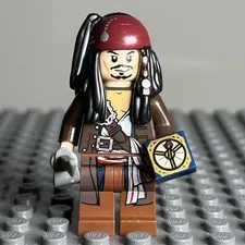 LEGO Jack Sparrow Minifigure Pirates of the Caribbean POC034 - 2P1