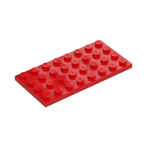 LEGO 20x Red Plate 4 x 8 inv.646