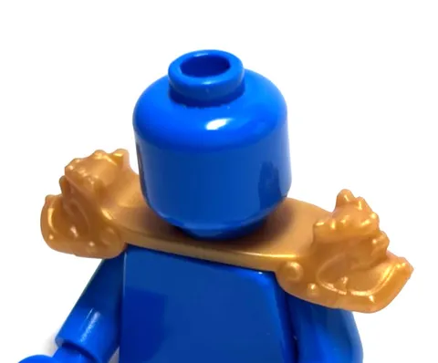 Lego - Minifigure Utensil - Gold, Shoulder Armor, Ninja, Dragon