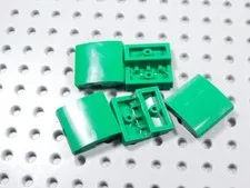 LEGO Lot of 5 Green 2x2 Curved Slopes No Stud BM