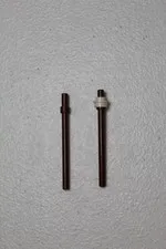 (2) LEGO Reddish Brown 6L Staffs Weapon Accessory Minifig F6