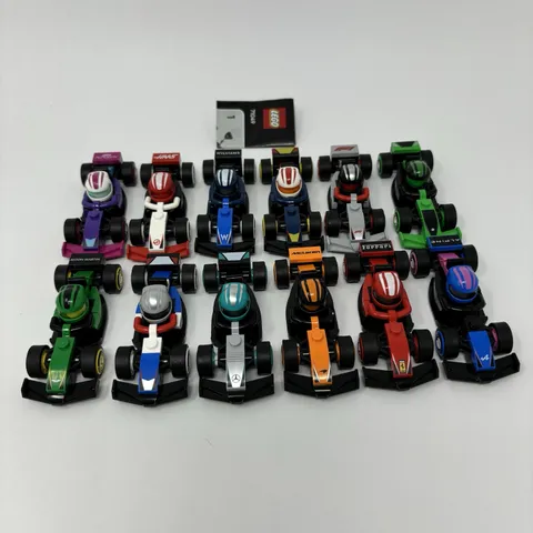 Lego F1 Collectible Race Cars Complete Set of 12 Race Car Series w/ Checklist
