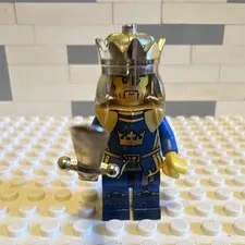 LEGO Minifigures Crown King Blue & Gold King Minifigure rare