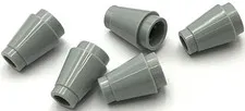 Lego 5 New Light Bluish Gray Cones 1 x 1 with Top Groove Parts