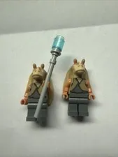 LEGO Star Wars Jar Jar Binks SW0301 Minifigure Lot of 2 Genuine LEGO