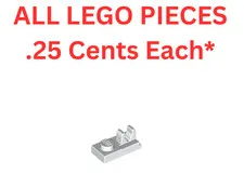 LEGO Plate 1x2 with Top Clip with Gap White 92280 - Genuine LEGO Parts Pieces