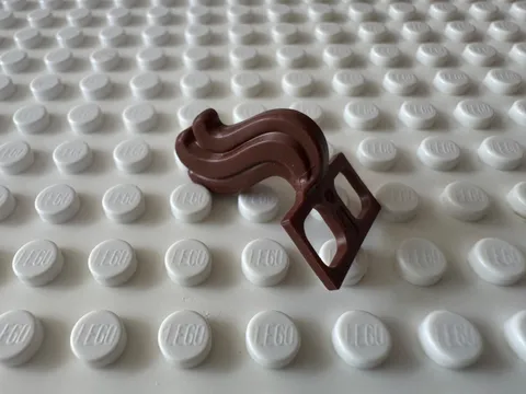 LEGO Minifigure Costume Tail Horse 18832 Reddish Brown