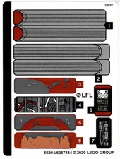 LEGO STICKER SHEET 75271 LUKE SKYWALKER'S LANDSPEEDER from set New & Genuine