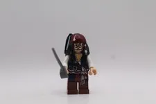 LEGO Captain Jack Sparrow Minifigure Pirates of the Caribbean poc010 Figure Lot