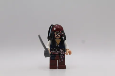 LEGO Captain Jack Sparrow Minifigure Pirates of the Caribbean poc010 Figure Lot