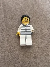 The LEGO City Bandit Minifigure Criminal Police Station Missing Hand