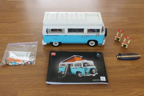LEGO Icons: Volkswagen T2 Camper Van (10279) + Manual Stickers Spares COMPLETE