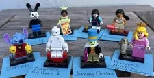 LEGO Disney 100 Minifigure 71038 Lot Oswald Baymax Stitch Jiminy Aurora Mulan