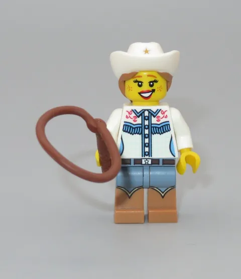 LEGO Cowgirl Cowboy hat rope western rodeo minifigure Collectible series 8 CMF