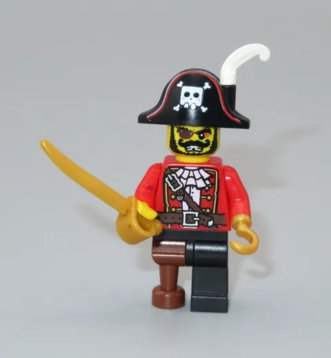 LEGO Pirate Captain Hook plume sword minifigure Collectible series 8 CMF